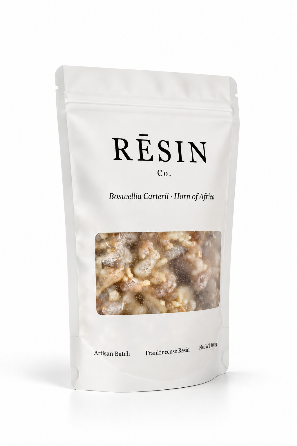 Resealable stand-up pouch — side view