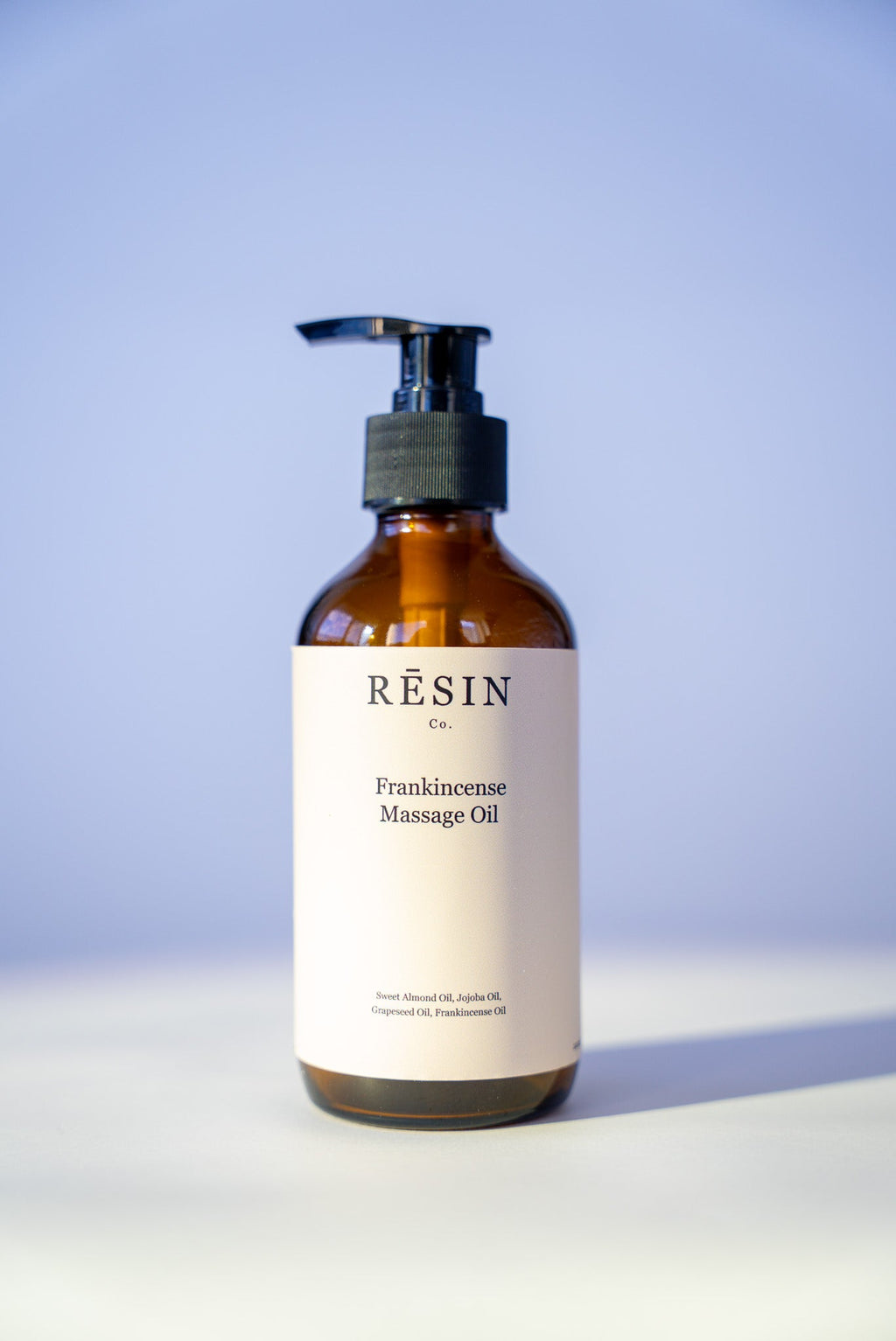 Frankincense Massage Oil amber pump bottle